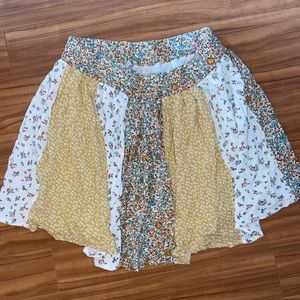 NWT American Eagle floral patchwork skirt
